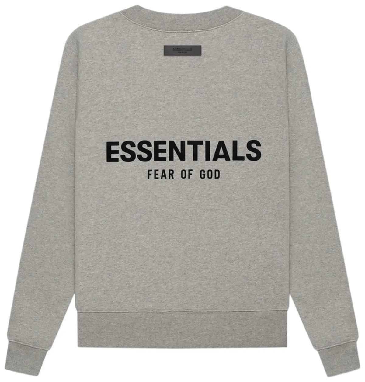ESSENTIALS FOG CREWNECK DARK HEATHER OATMEAL SS22
