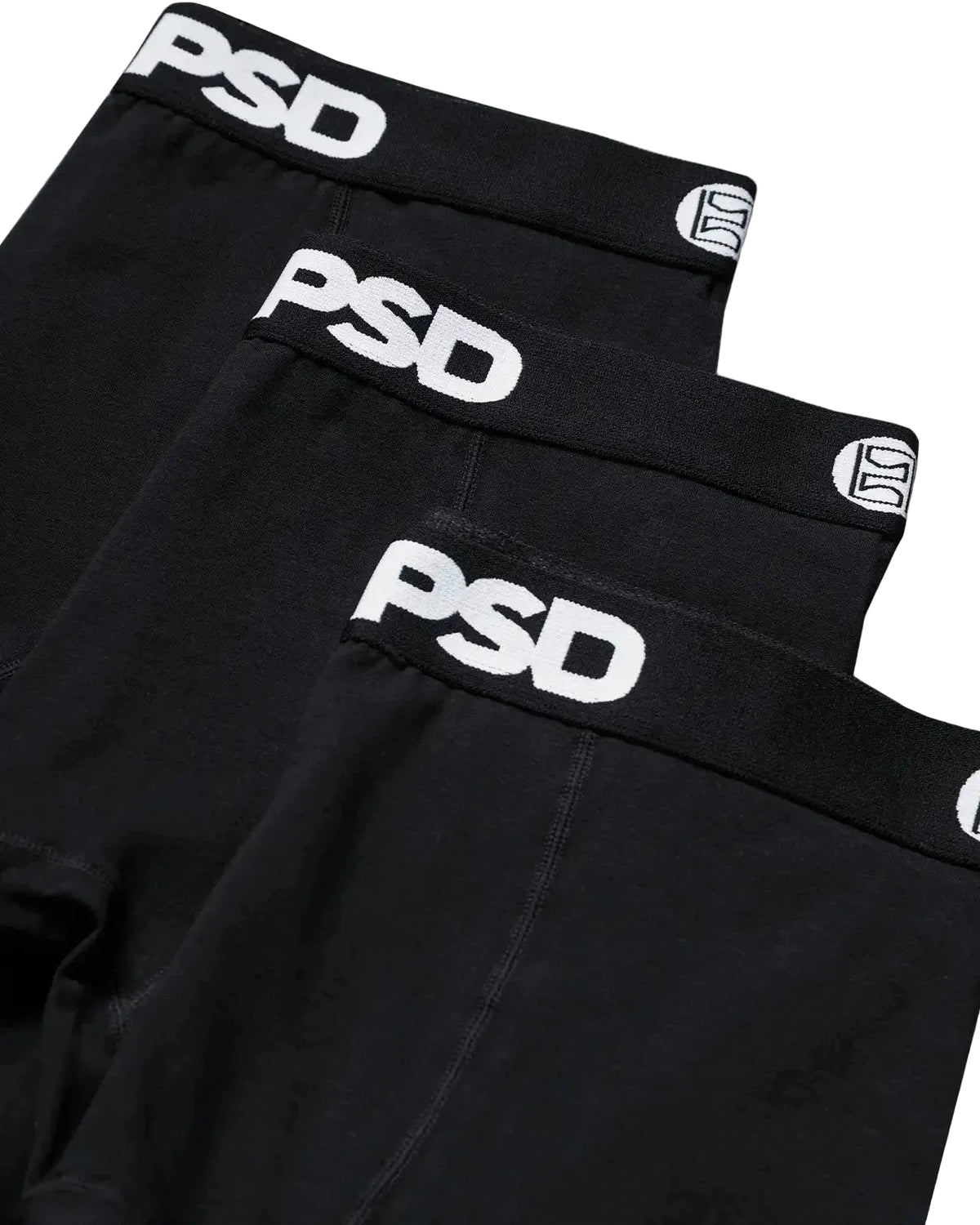 PSD Boxers Solids 3 Pack - Black