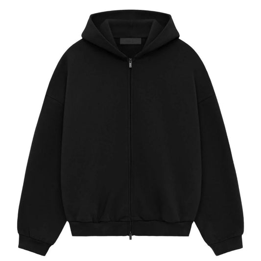 ESSENTIALS Sweat à capuche zipée - noir