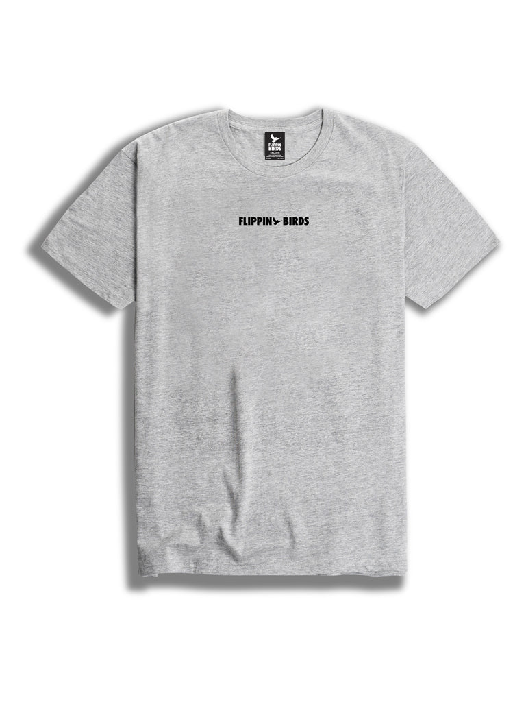 Core tee in Heather Grey (FRONT/BACK PRINT)
