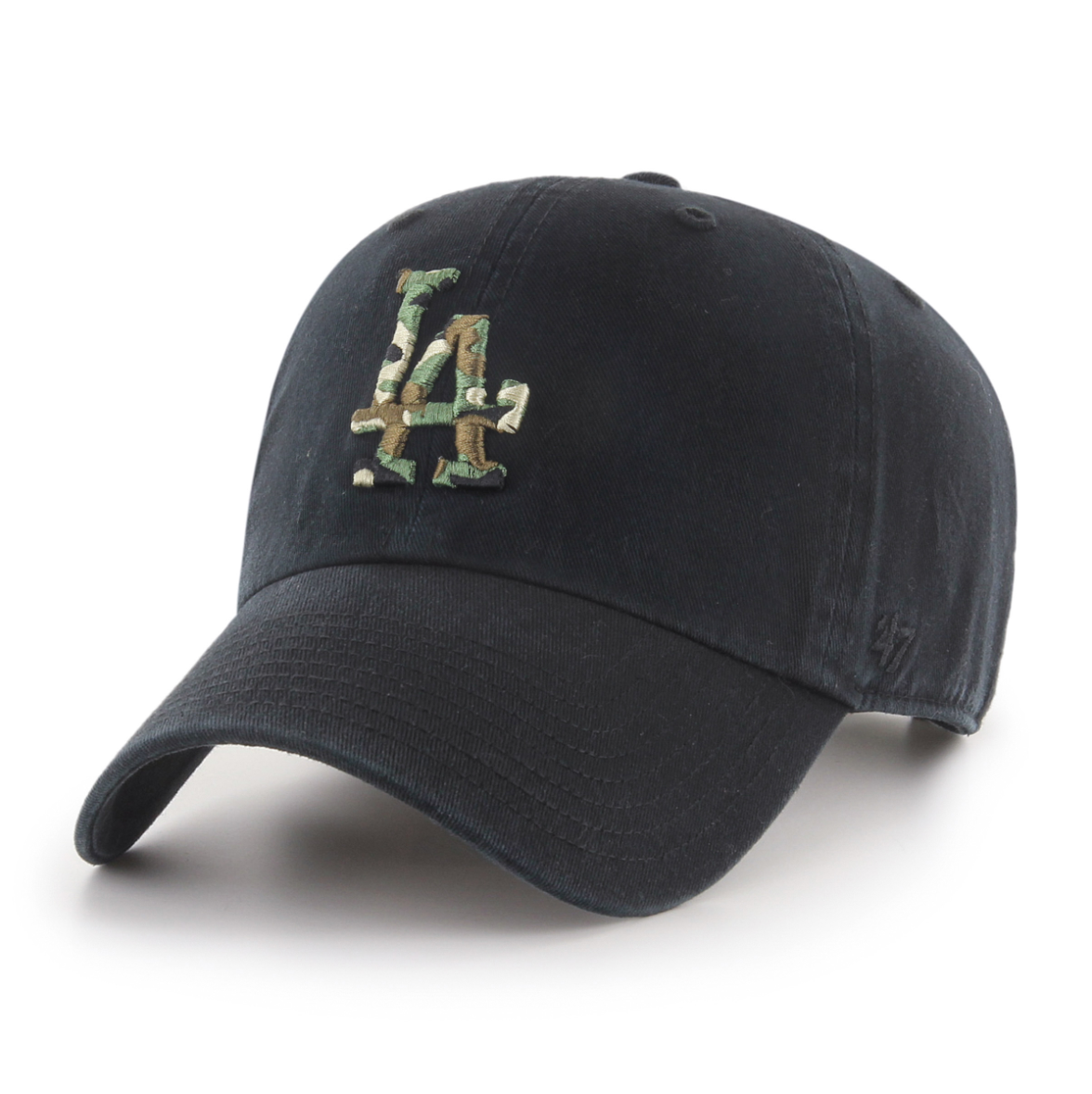 LOS ANGELES DODGERS '47 CLEAN UP BLACK/CAMO – Québec Streetwear