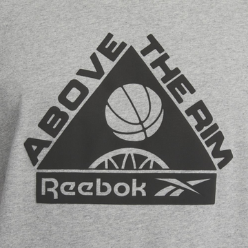 Basketball Above The Rim Graphic T-Shirt - Heather grey