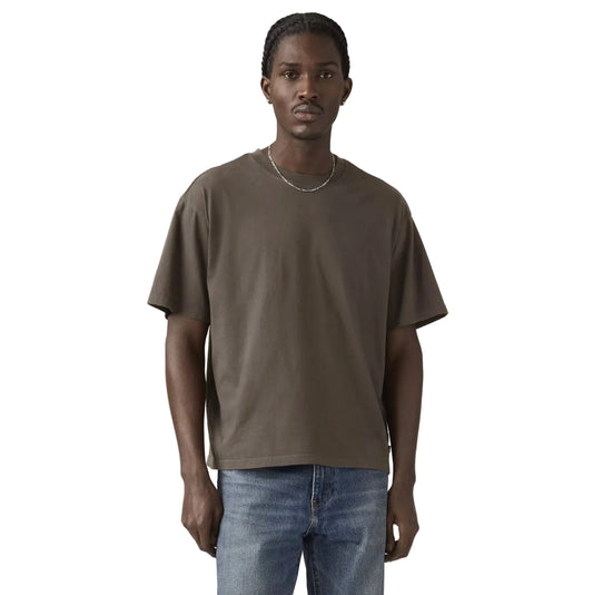classic boxy ss tee - Brown