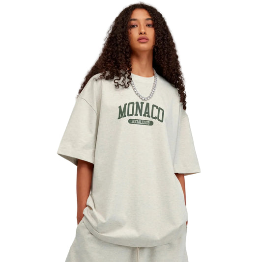COLLEGE MONACO TEE - Gray