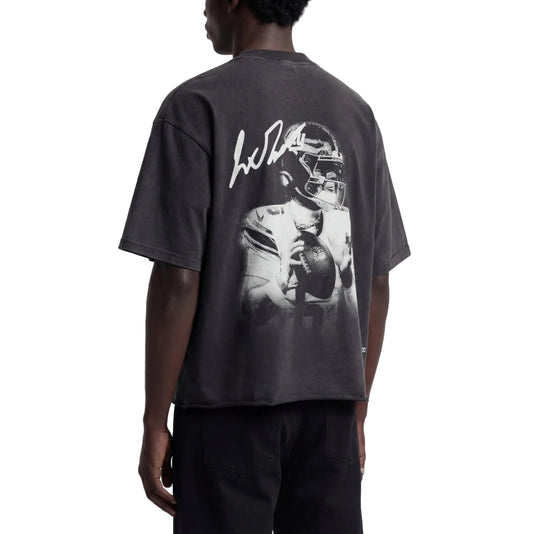 JAXSON DART BLUR TEE - Faded Black