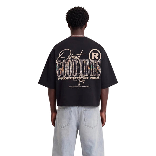 T-SHIRT OUTWEST CAMO - Noir