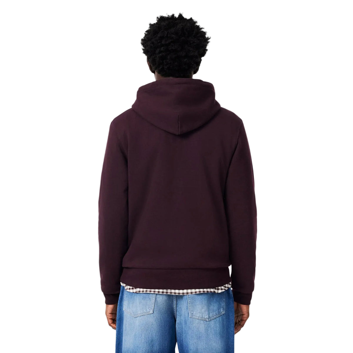 Sweatshirt à capuche molleton de coton - Marron Bourgogne