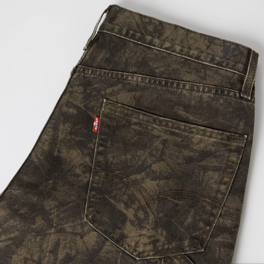 Jean menuisier doublé au genou 568MC ample droit - Camo