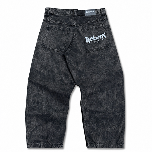 "ARCHIVE" DENIM PANTS - GRIS DÉLAVÉ