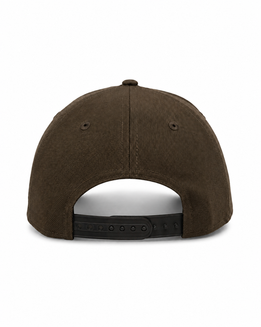 Los Angeles Dodgers 'Upside Down LA Logo' 9FORTY A-Frame Snapback - Brown
