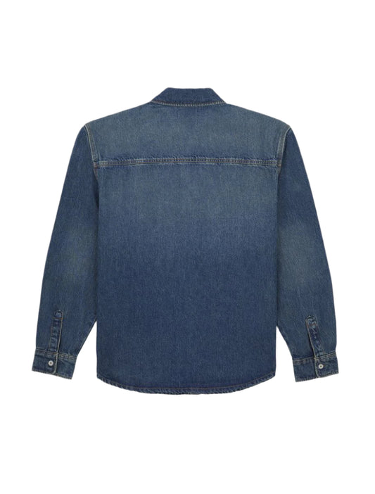 Chemise en jean à manches longues Mechanic - Bleu Kaki