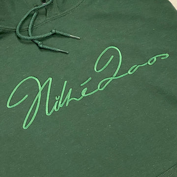 Tonal signature hoodie Forest green (Brodé)