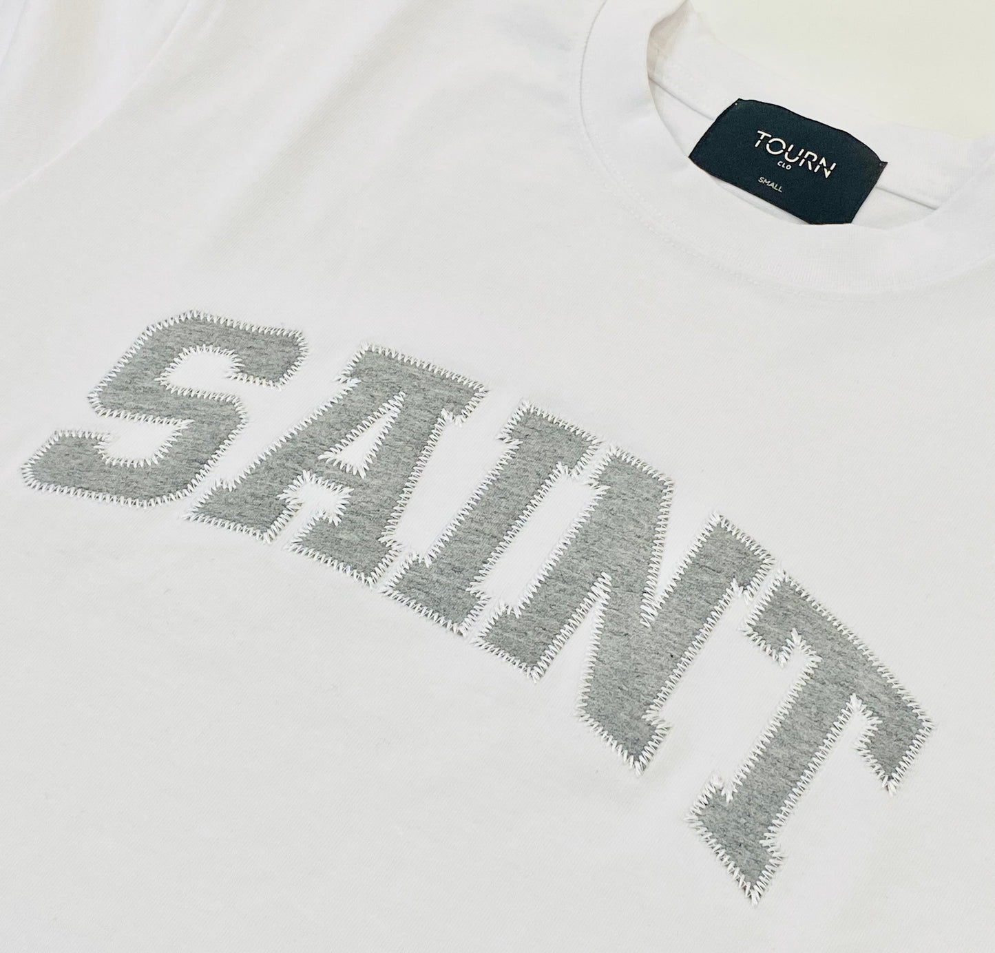 Saint Heavyweight T-Shirt White / Grey