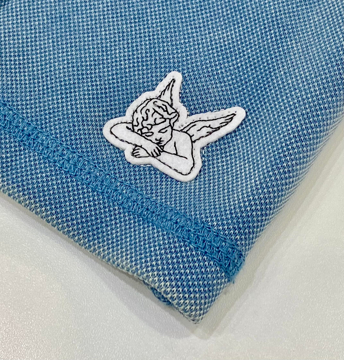 T-shirt Saint Piqué - Bleu pâle