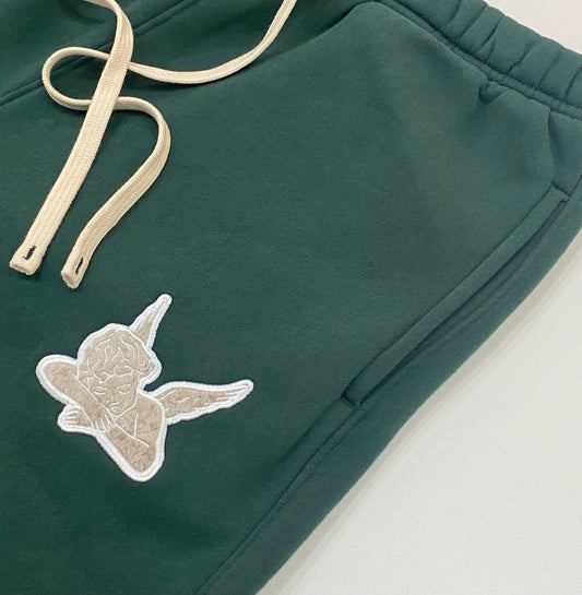 Relaxed Sweatpants Saint Logo - Forest/Cream