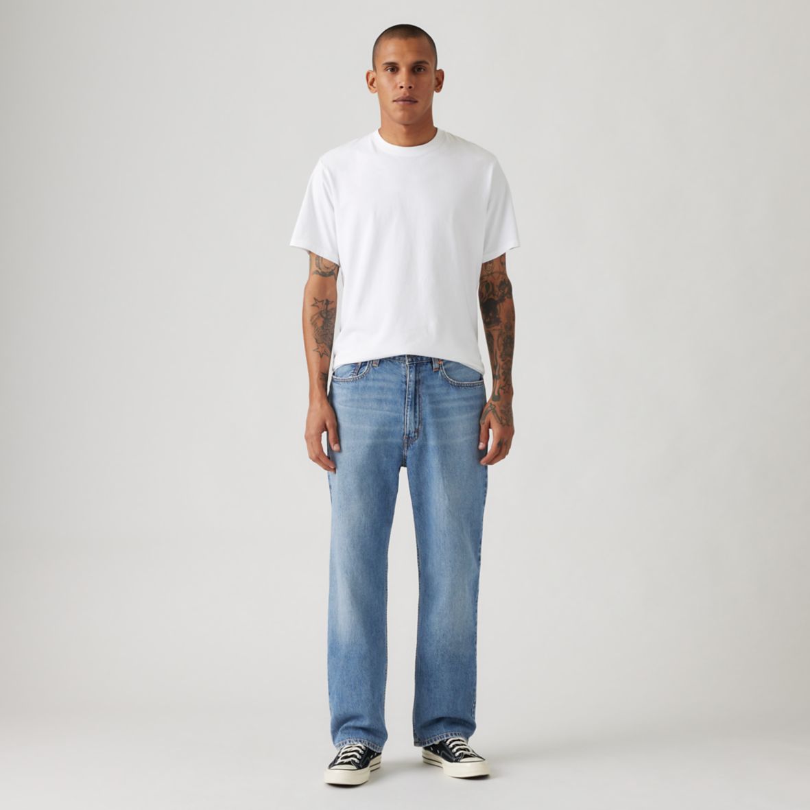 565 LOOSE STRAIGHT- Md blue Wash