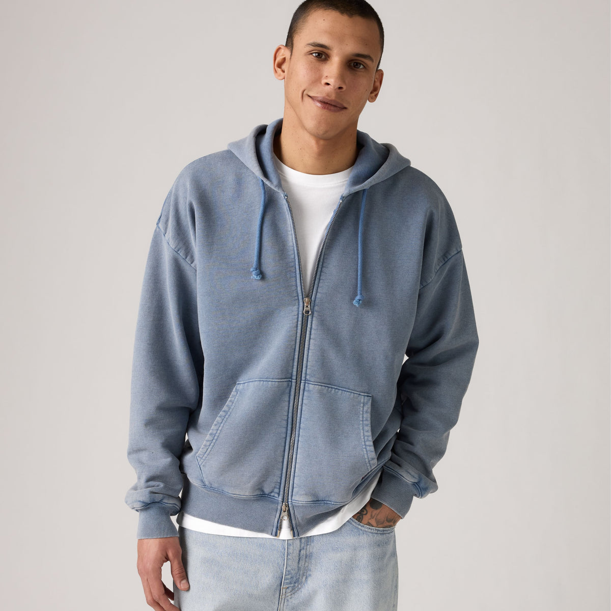 arcata lined full zip grunge wash sunset