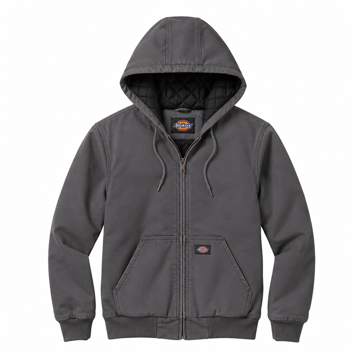Hooded Bomber Jacket - Slate gray