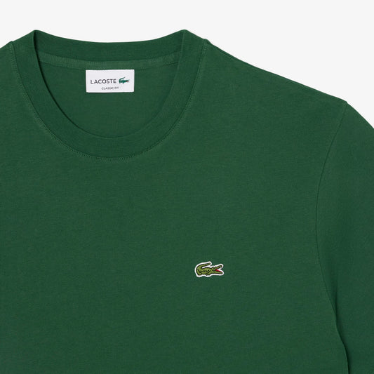 T-shirt classic fit en jersey de coton - Vert pin