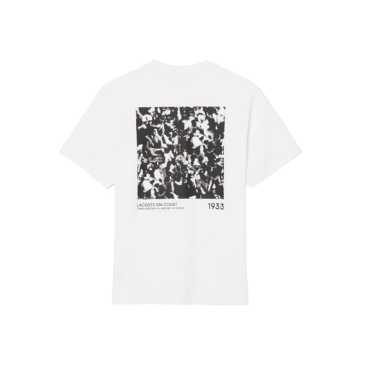 Print Motif Jersey T-shirt - Blanc