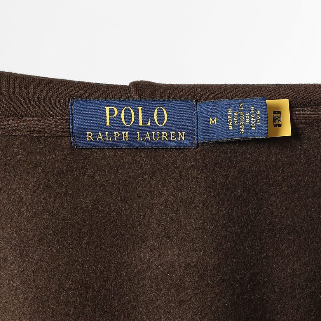 Sweat à capuche zippé RL - Brun