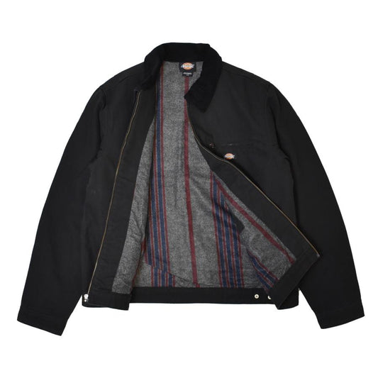 Blanket Lined Duck Canvas Jacket - Black