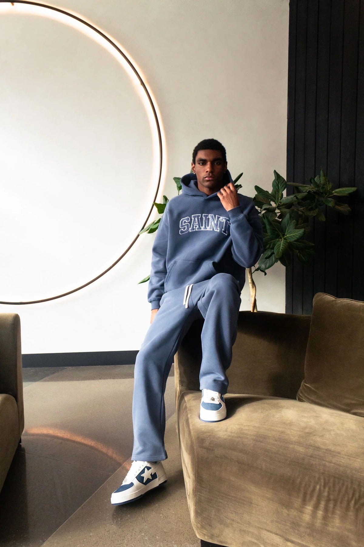 Hoodie- Saint Logo - Midnight blue