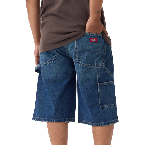 Worn In Relaxed Carpenter Denim Shorts 13" - VICKERY WASH