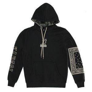 Boxed Out Paisley Hoodie BLACK