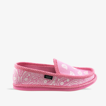 Bandana Slippers Pink/white
