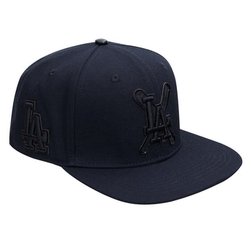 Los Angeles Dodgers Triple Black Logo Snapback Hat