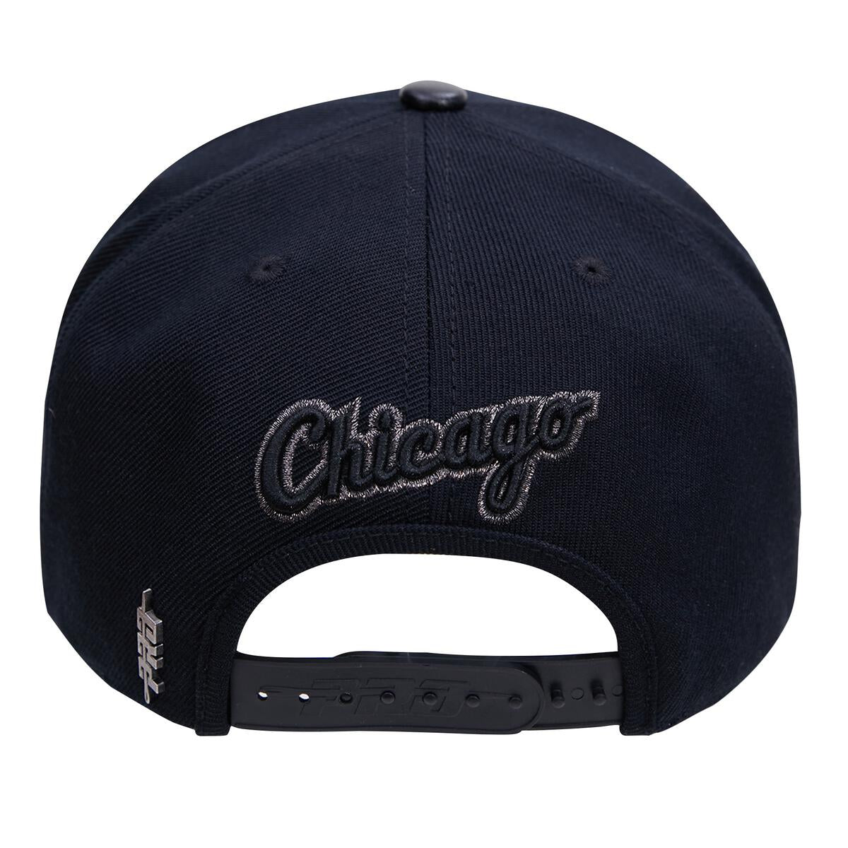 Chicago White Sox Triple Black Logo Snapback Hat