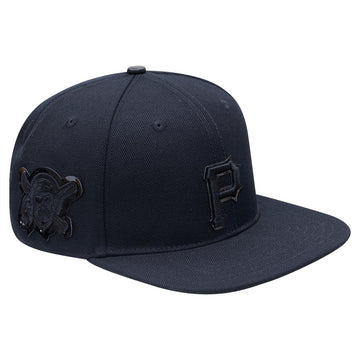 Pittsburgh Pirates Triple Black Logo Snapback Hat
