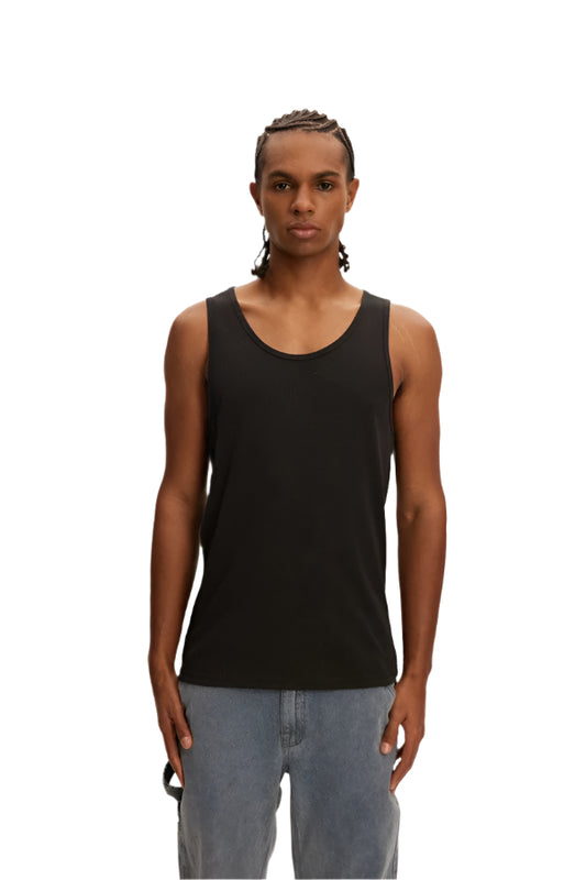 3-Pack Rib Tank - Black