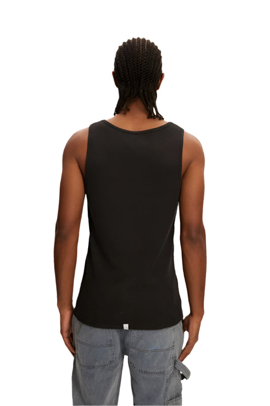 3-Pack Rib Tank - Black