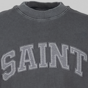 Saint Heavyweight Grey Patch Charcoal Tee