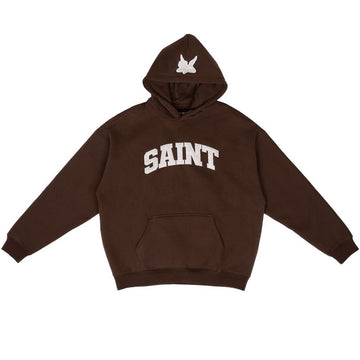 Hoodie- Saint logo Brown-CRM