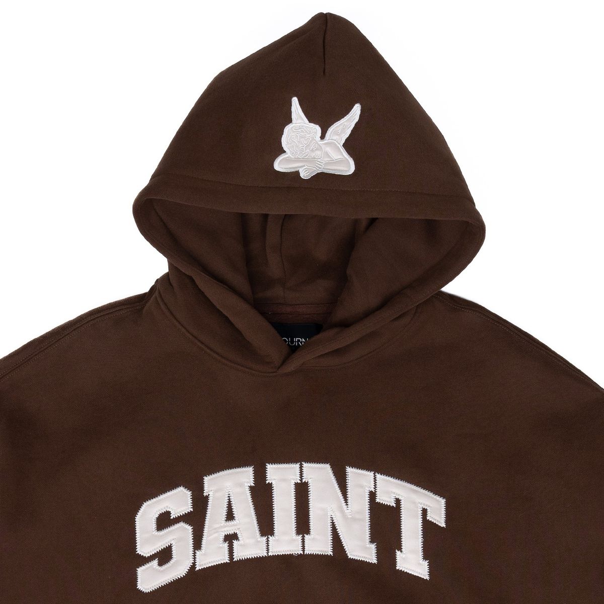 Hoodie- Saint logo Brown-CRM