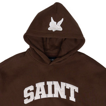Hoodie- Saint logo Brown-CRM