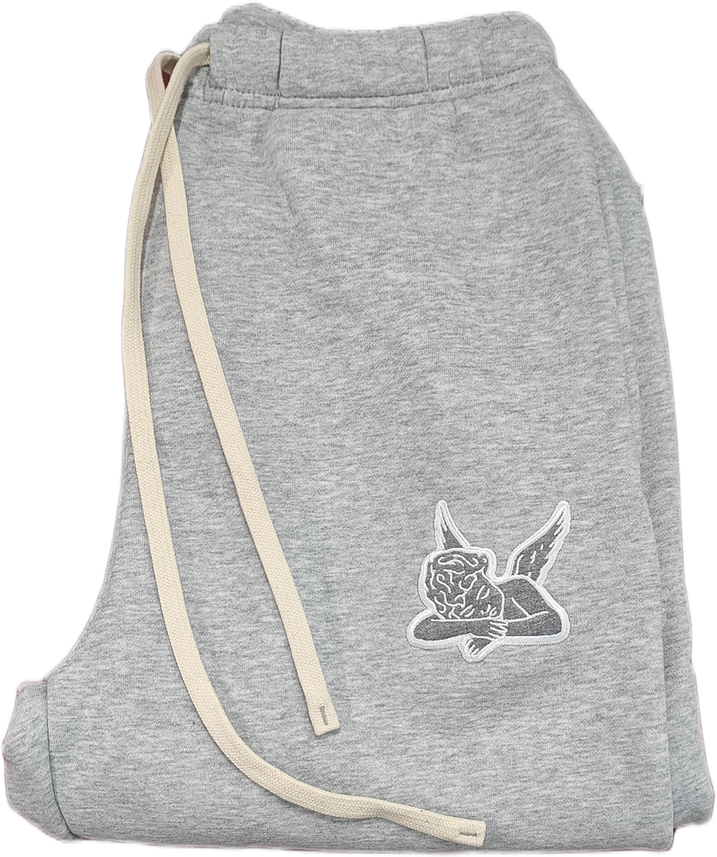 Relaxed Sweatpants Saint Logo - Grey-GRY