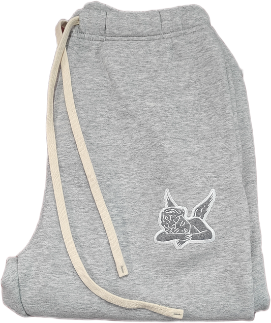 Relaxed Sweatpants Saint Logo - Grey-GRY