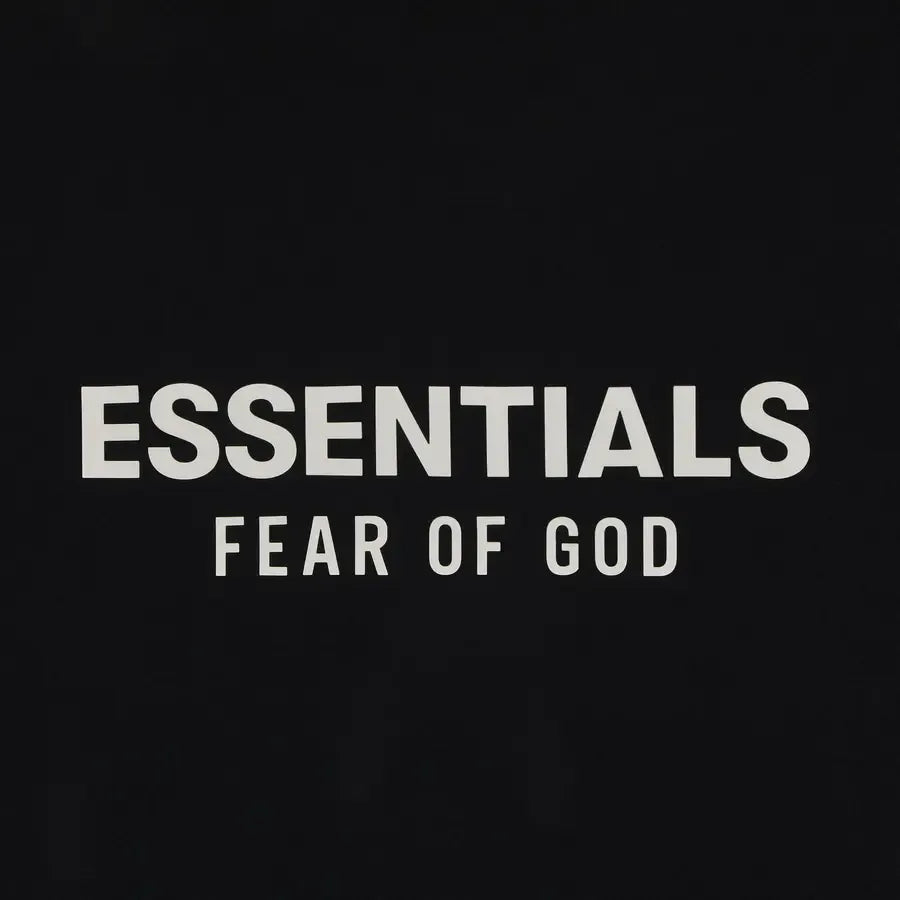 Essentials FOG Black Short Sleeve T-Shirt SS25
