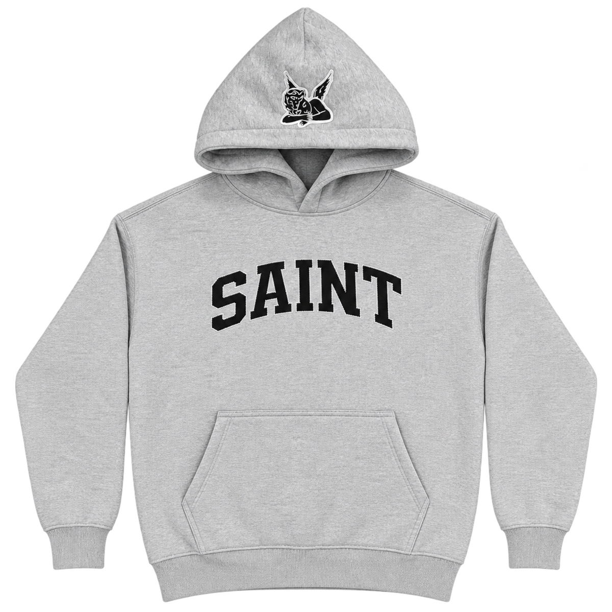 Sweat à capuche Saint Logo - Gris/Noir