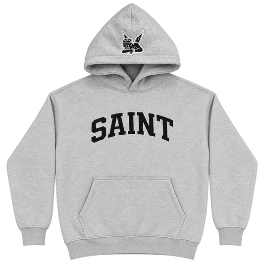 Sweat à capuche Saint Logo - Gris/Noir