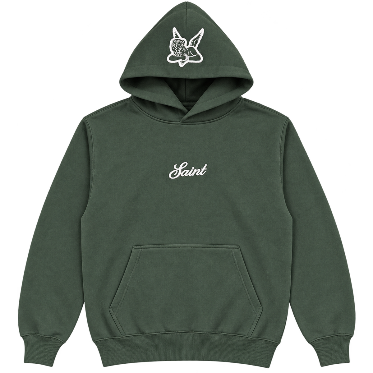 Sweat à capuche Saint Signature - Vert forêt