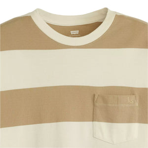 Half-sleeve Pique T-shirt - Rigby Stripe - White