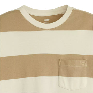 Half-sleeve Pique T-shirt - Rigby Stripe - White