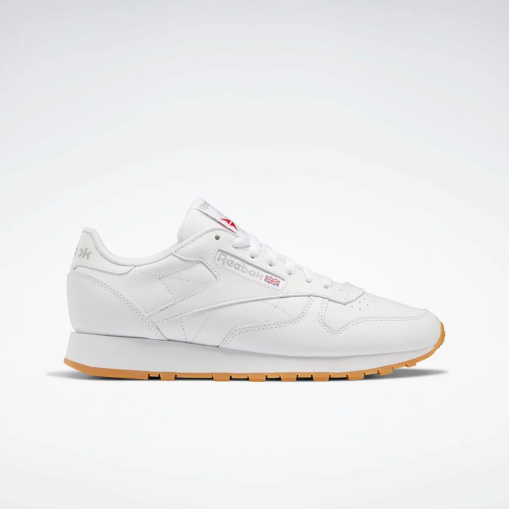 Classic leather shoes - White/Gum