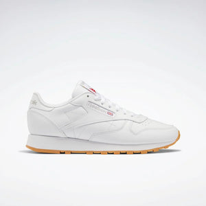 Classic leather shoes - White/Gum