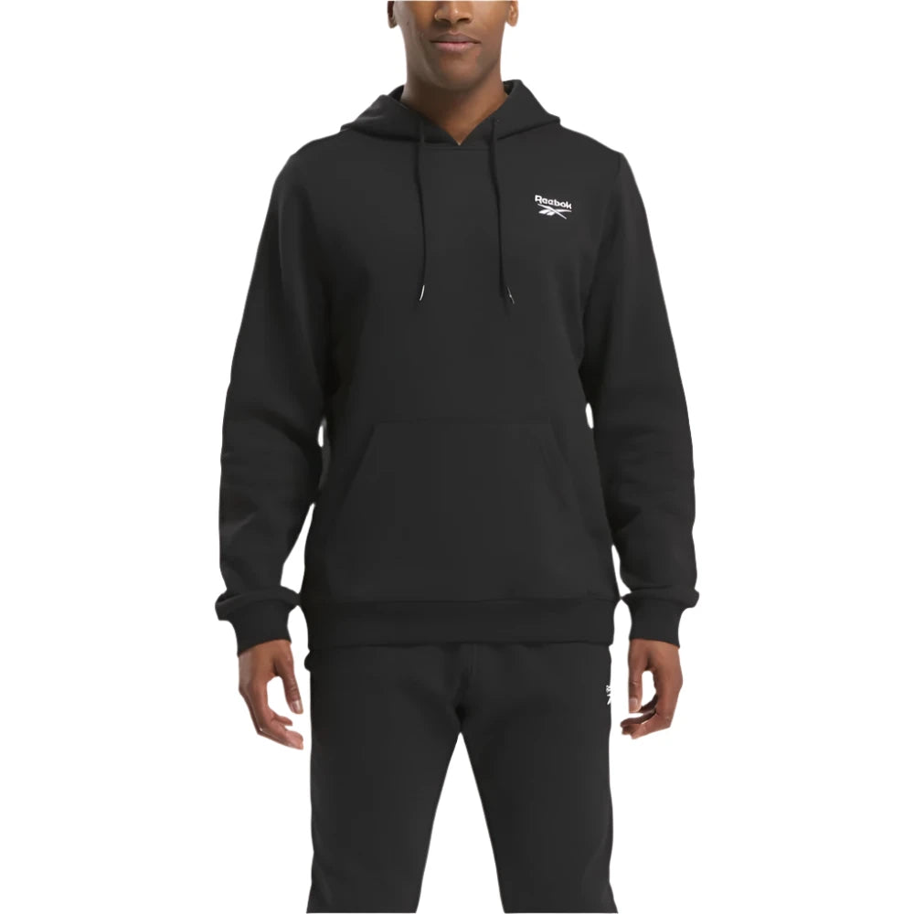 Reebok identity small logo fleece hoodie - Black